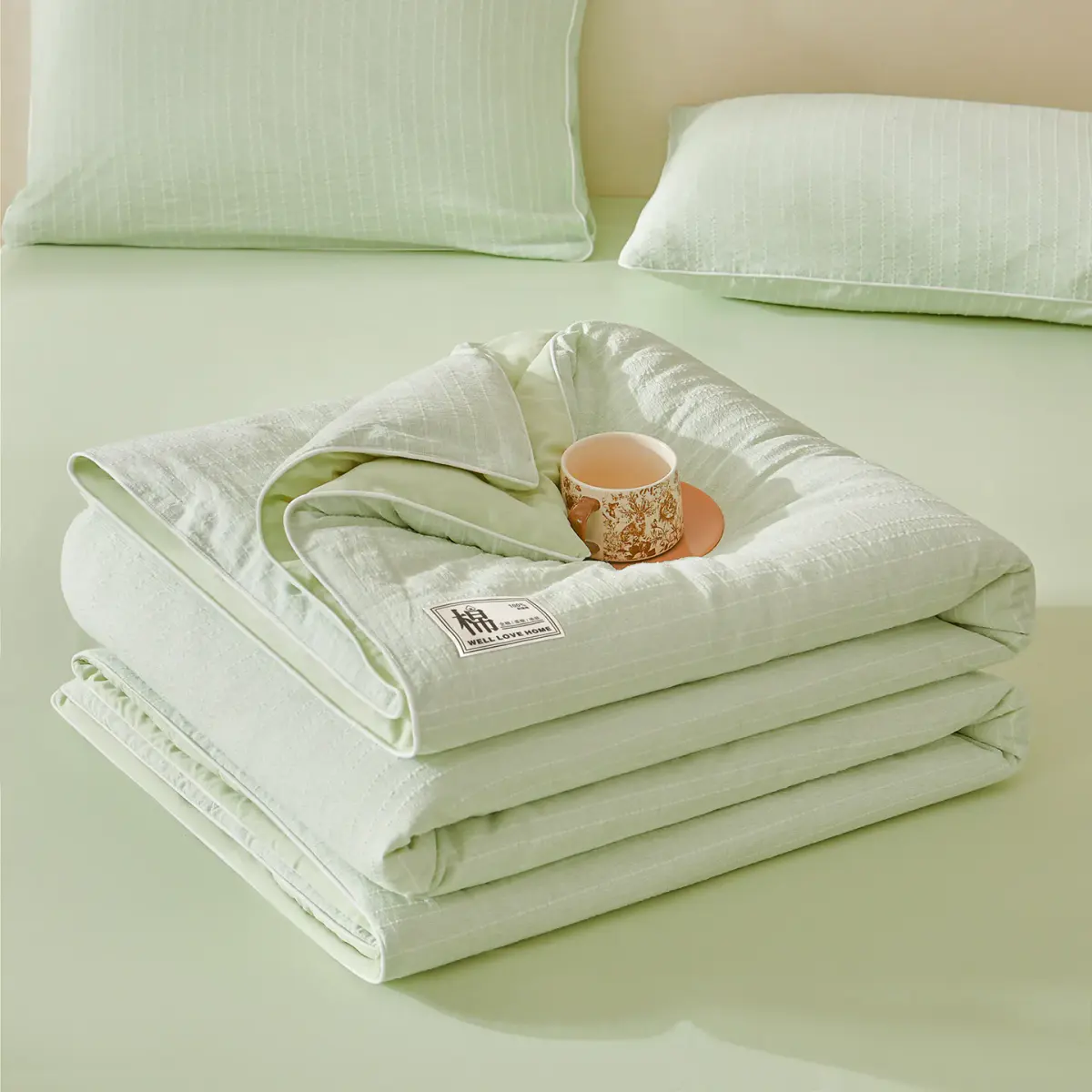 Couette d’été coton et lin lavé